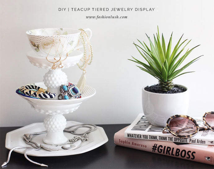 DIY Tiered Jewelry Stand