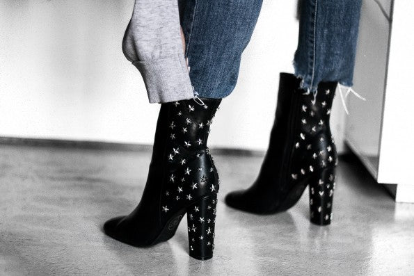 DIY Star Embellished Booties