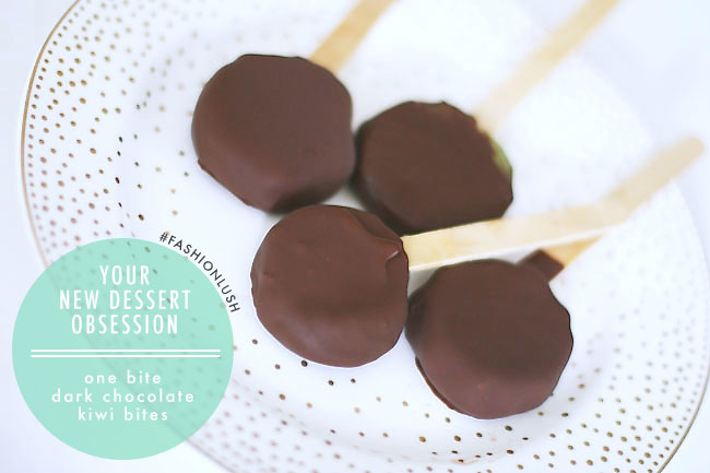 Guilt-Free Dessert: Dark Chocolate Kiwi Pops