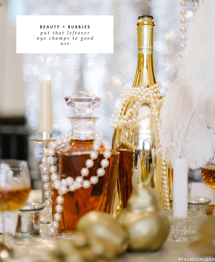 Beauty & Bubbles: What to do w/ your Leftover NYE Champs