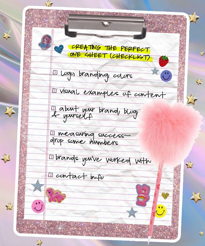 Breaking down the Influencer One-Sheet: Why You Need One + What to Include