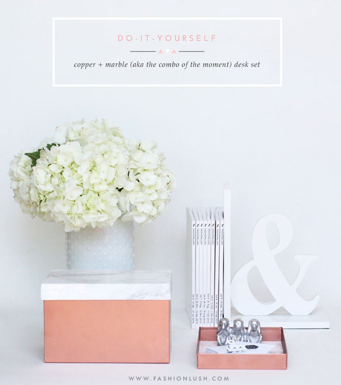 Home Decor DIY | Chic Desk Organization