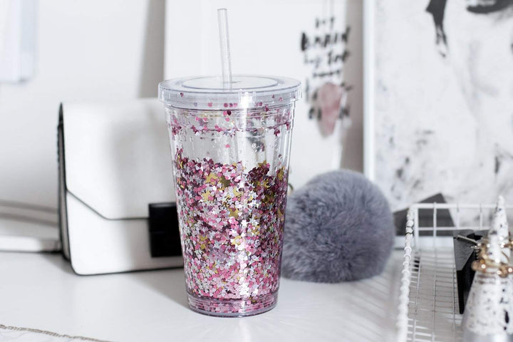 DIY Glitter Drink Tumbler