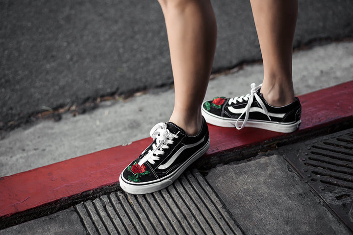 DIY Dupe | Faux Embroidered Vans