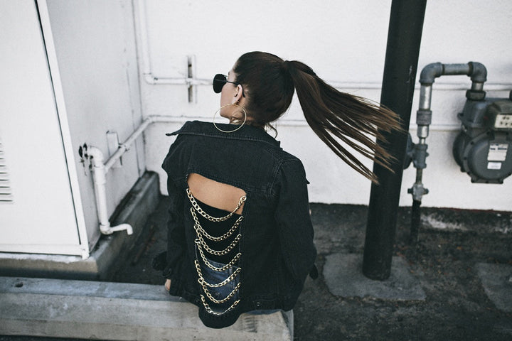 DIY Chain Gang Denim Jacket