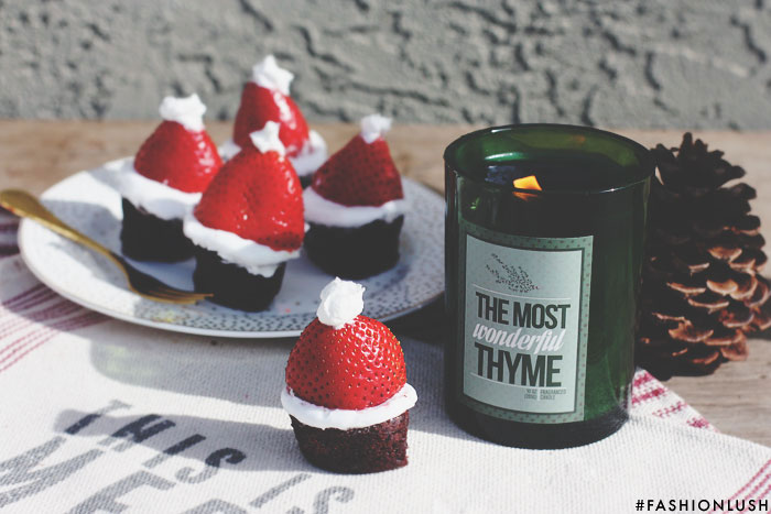 Gluten Free Santa Hats w/ Coconut Whipped Cream