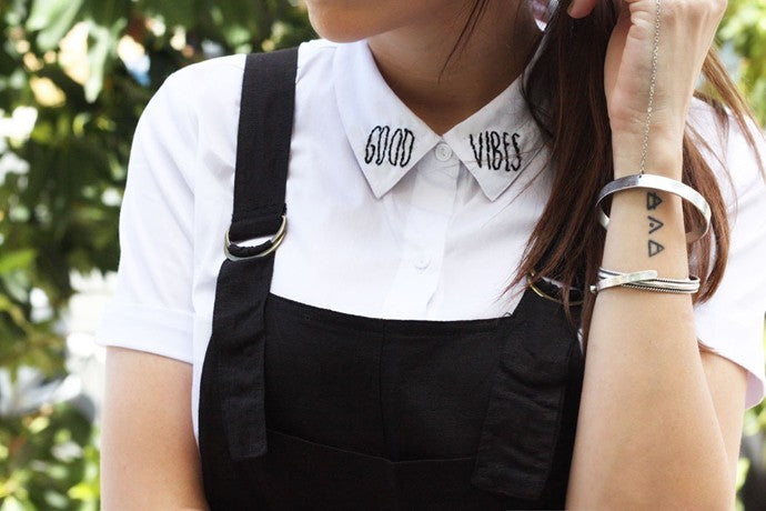 DIY Embroidery Blouse | Good Vibes