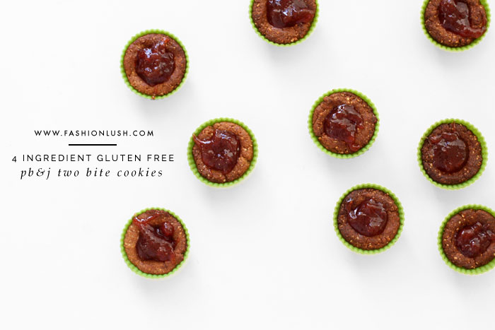 4 Ingredient Gluten Free PB&J Two Bites