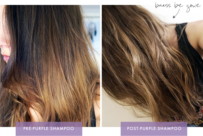 fashionlush, purple shampoo for brunettes, shimmer lights review