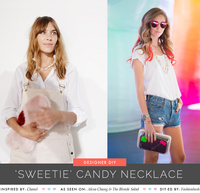 fashionlush, do it yourself, chanel candy necklace