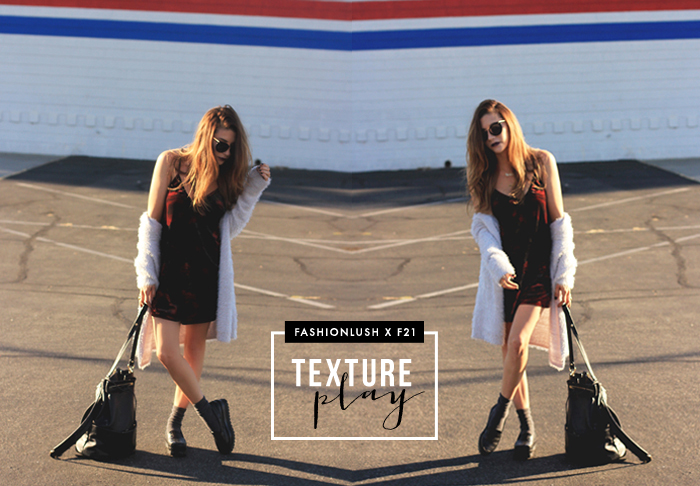 fashionlush, forever 21, texture mixing
