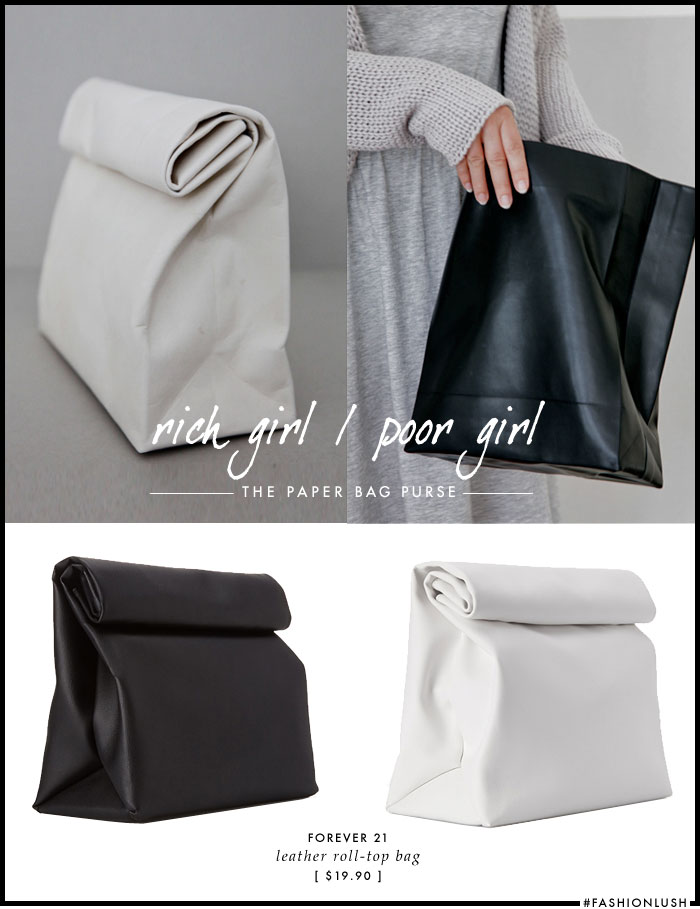Trending: The Paper Bag Clutch | Bags, Leather lunch bag, Clutch