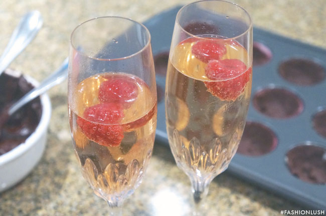 fashionlush champagne and raspberries