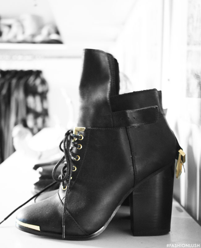 Fashionlush, black, gold, boots