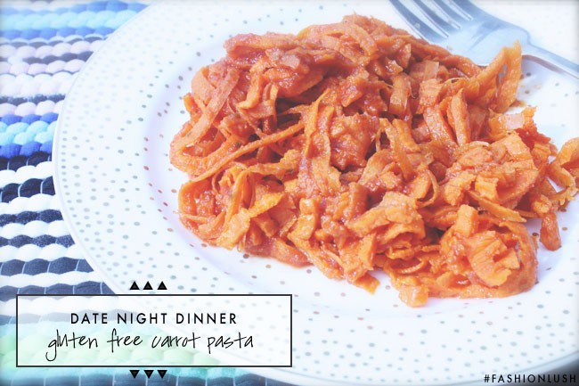 easy, gluten free, carrot pasta
