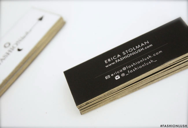 fashionlush, diy, business cards