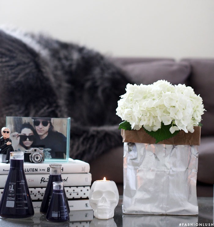 fashionlush, home decor diy, paper bag vase