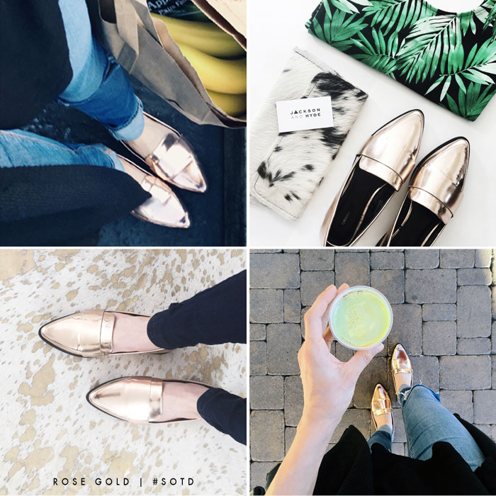 fashionlush, rose gold flats, instagram