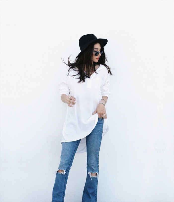 fashionlush, spring flares, free people ripped flares