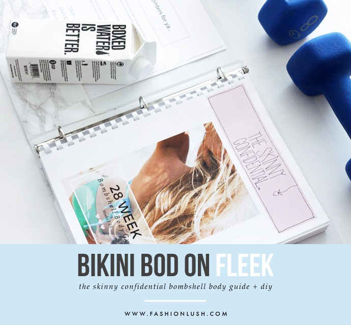 fashionlush, the skinny confidential bombshell body guide, summer workout plan