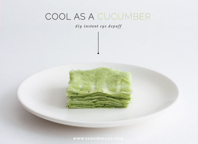 fashionlush, Summer Beauty DIY, diy cucumber pads