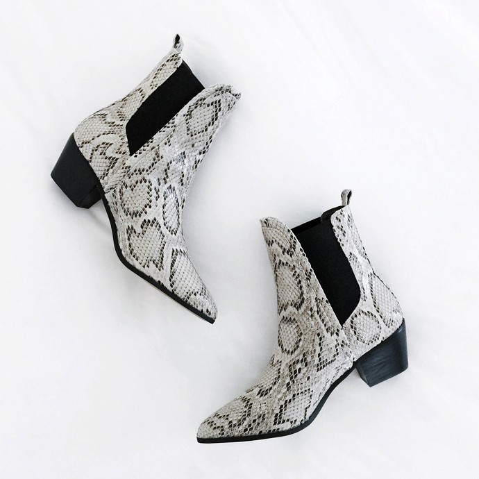 fashionlush, report signature, snakeskin boots