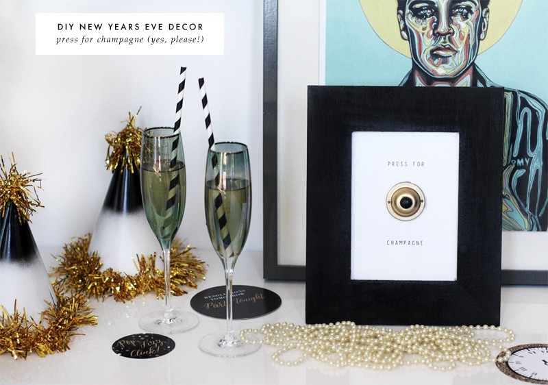 fashionlush, new years eve, diy press for champagne