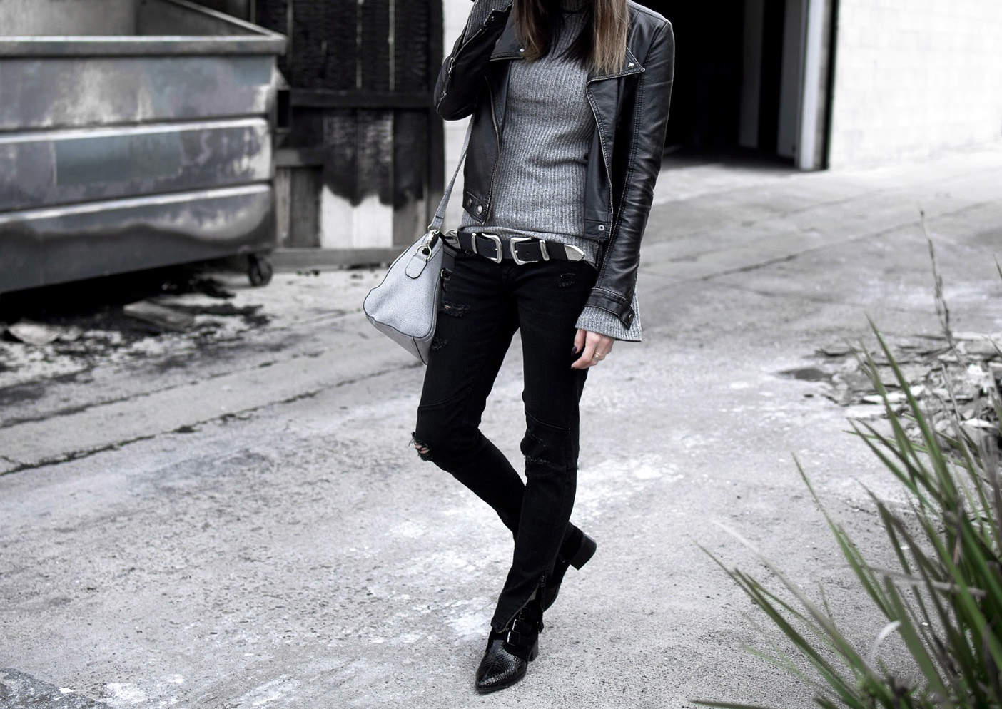 fashionlush, black and grey, street style