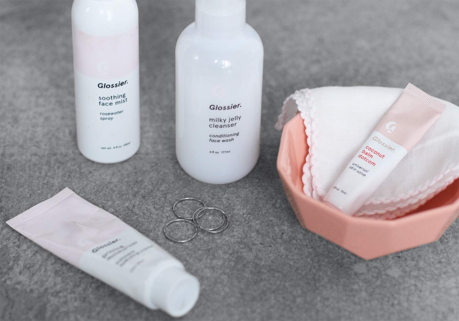 fashionlush, dry cleansing, glossier milky jelly cleanser