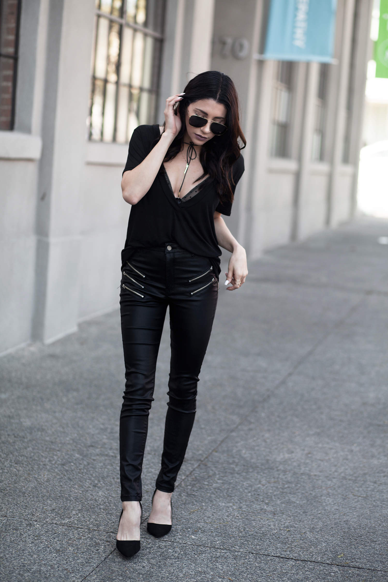 fashionlush, privilege clothing, all black outfits