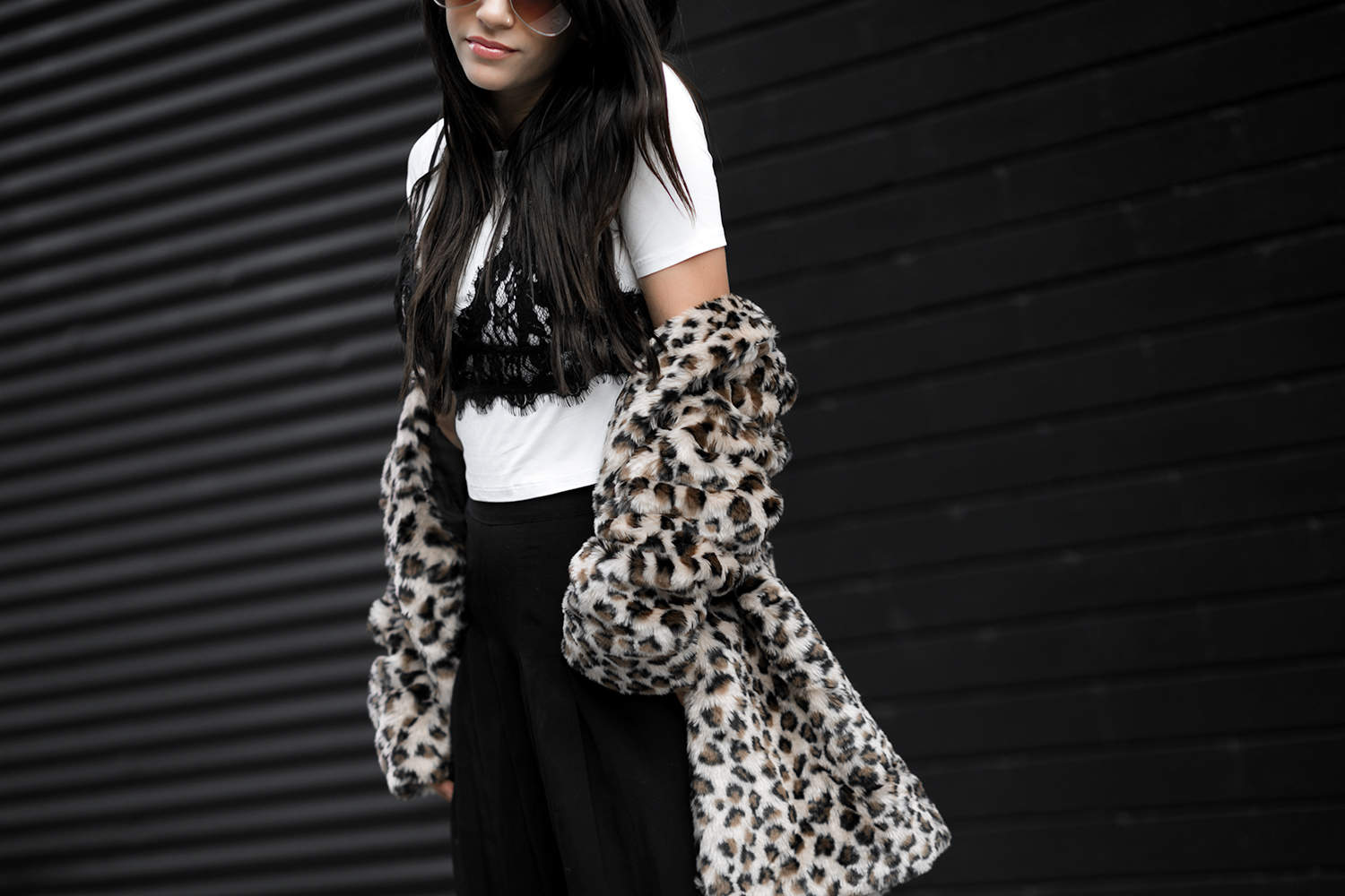 fashionlush, leopard & lace, winter street style