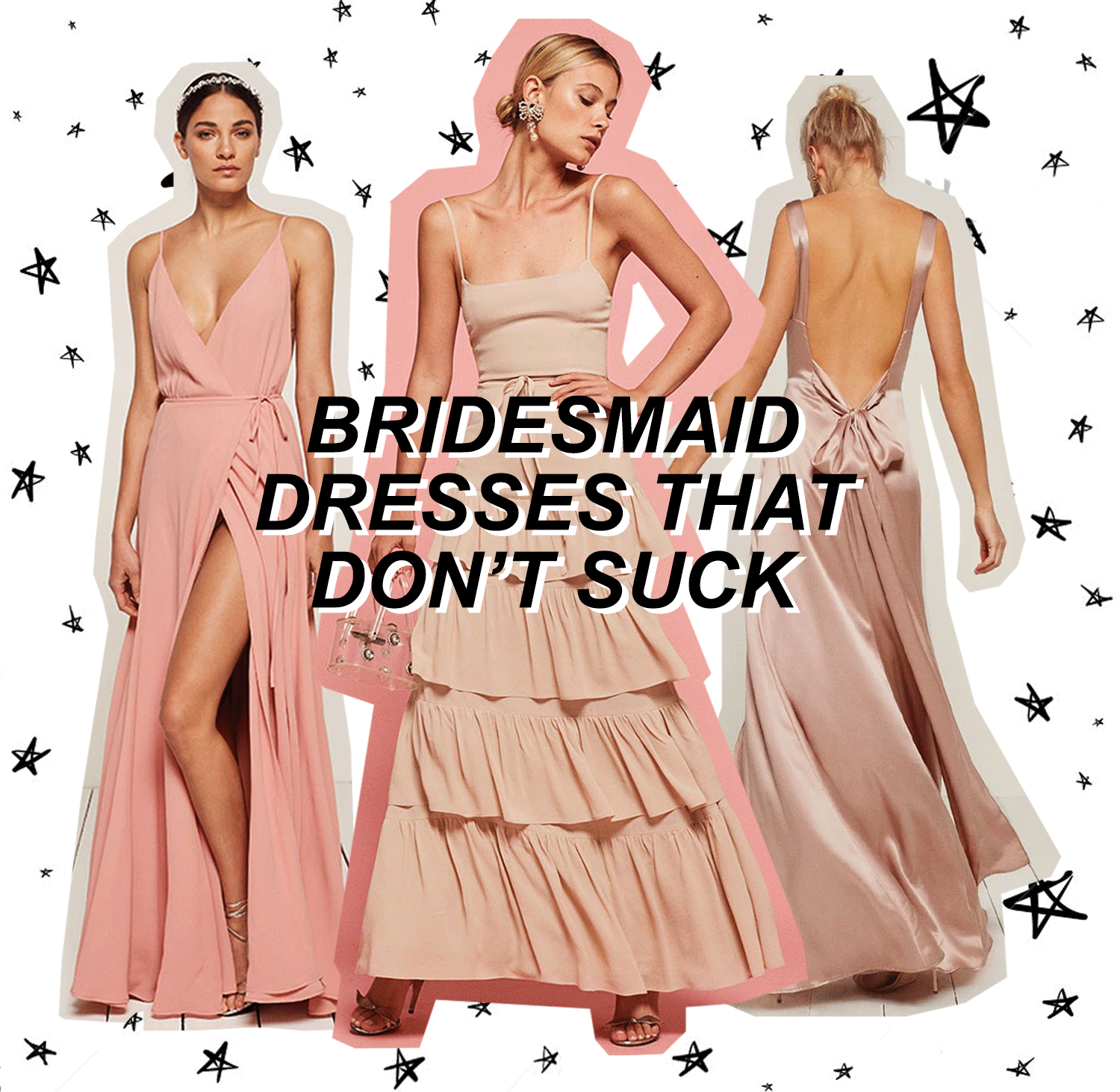 bridesmaid dresses you will actually want to wear via Reformation