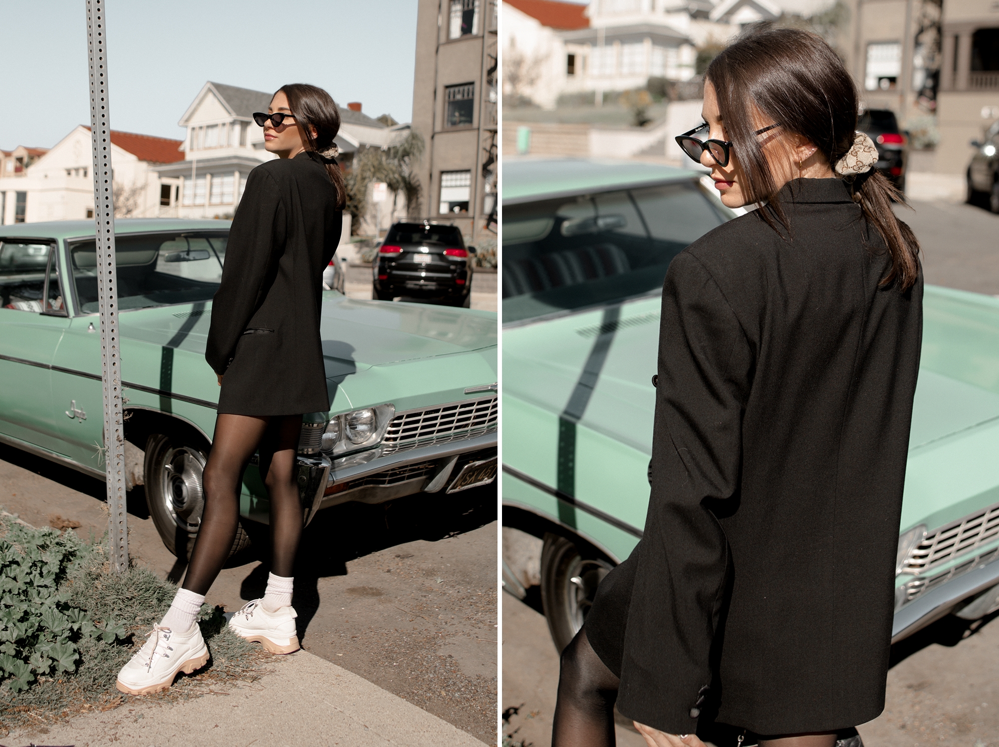 fashionlush, social media platforms for bloggers, oversized blazer