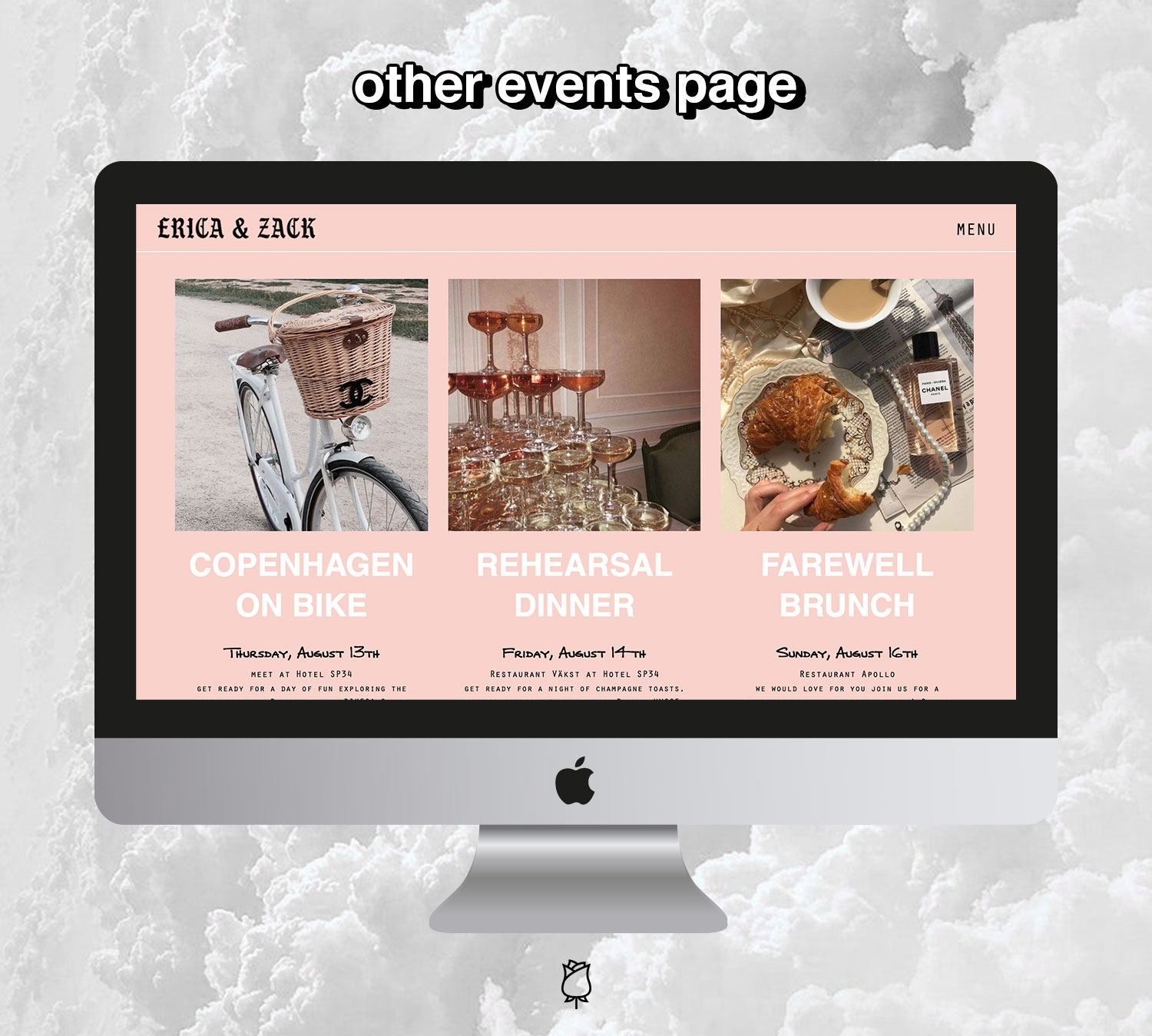 fashionlush, wedding website, modern wedding website, bliss & bone