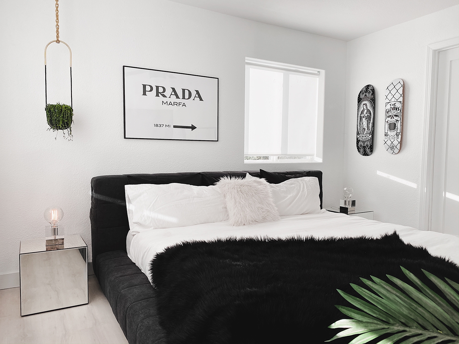 Our Black White Gender Neutral Master Bedroom