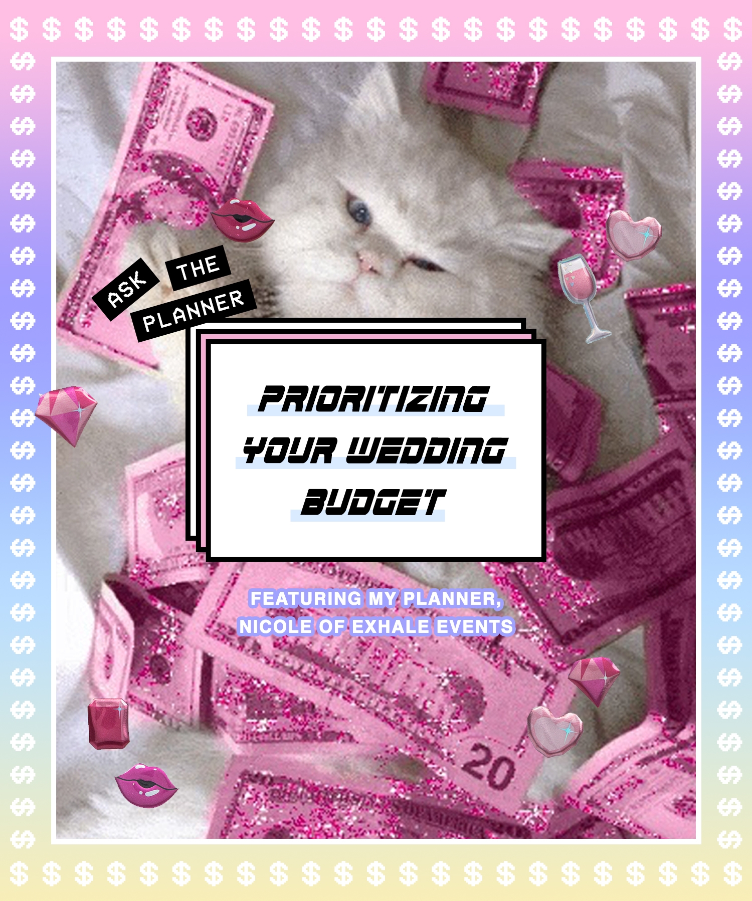 prioritizing your wedding budget, fashionlush, exhale events, destination wedding planning