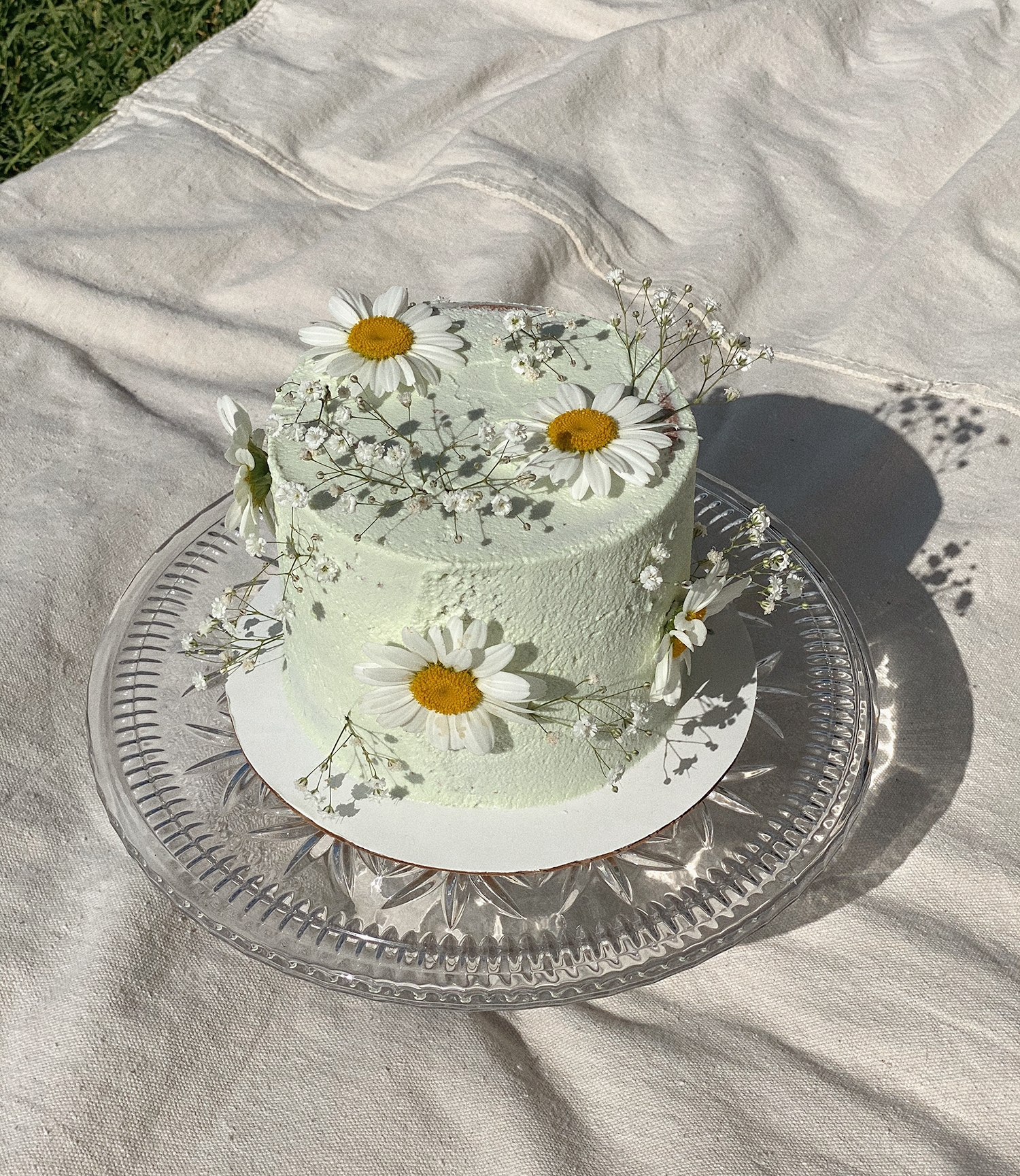 fashionlush, birthday picnic, birthday cake real flowers